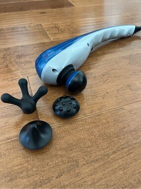 Wahl Deep Tissue Corded Percussion Massager w/ 4 Head Attachments (EUC)